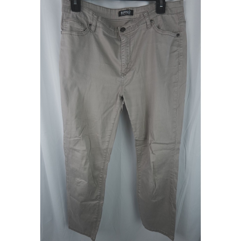 Buffalo David Bitton Pants Womens 12/32 Chino Daily Mid Rise Skinny Ankle Grazer